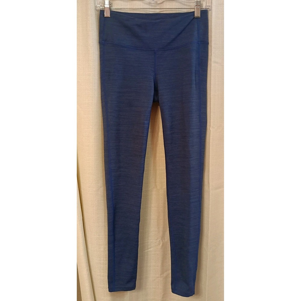 Athleta Elation Space Dye Leggings Womens S Blue Yoga Pants Workout Casual